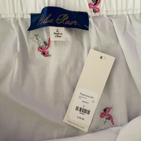 Blue Rain embroidered flamingo blouse - Picture 2 of 3